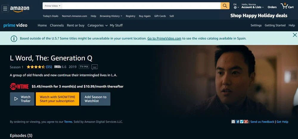 The L Word Generation Q en Amazon Prime