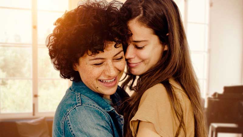 Pareja lésbica de Duck Butter