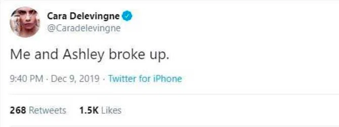 Cara Delevigne Twitter