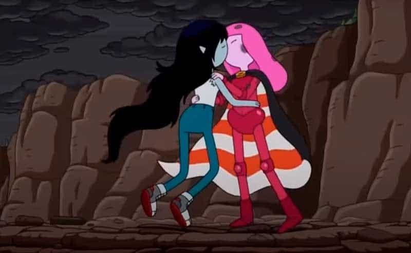 Princesa Chicle y Marceline representación lésbica en las caricaturas
