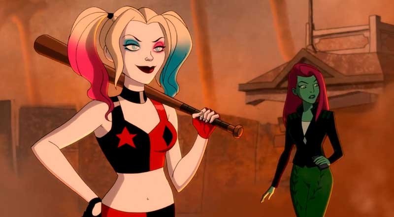 Harley Quinn y Poison Ivy después de la pelea