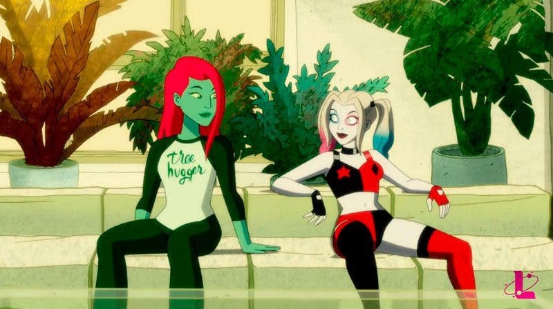 Poison Ivy y Harley Quinn mirándose