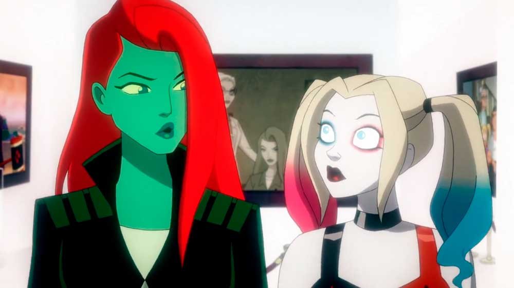 Poison Ivy y Harley Quinn hablando
