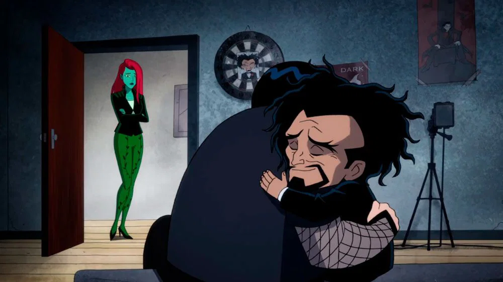 Poison Ivy viendo Dr. Psycho y su hijo reconectar