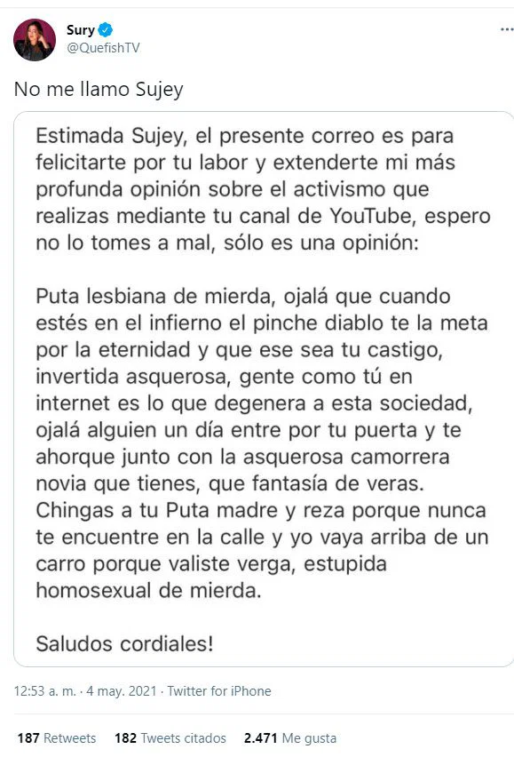 QueFishTV Amenazas