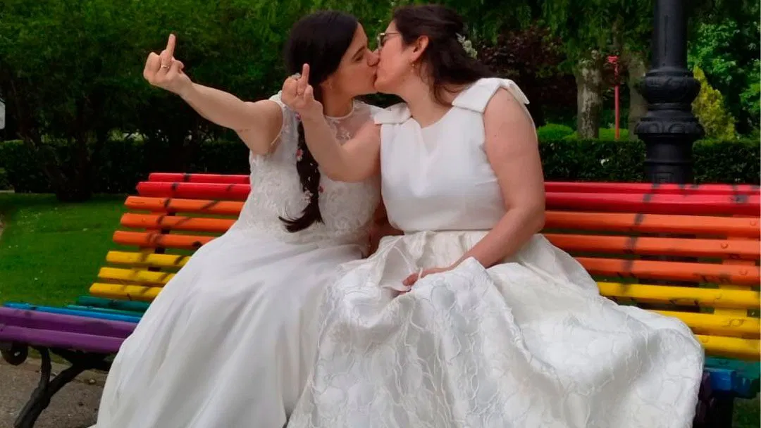 Lesbian couple wedding