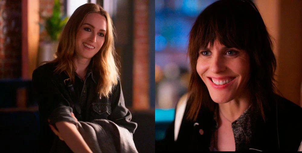 Tess y Shane sonriendo