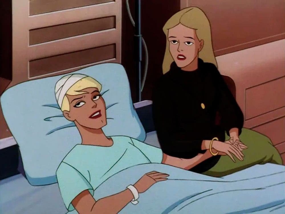 Maggie Sawyer y Toby Raynes en Supergirl la serie animada