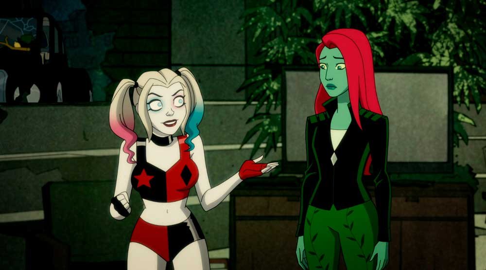 Harley animando a Ivy a contar su idea