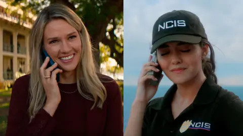 Lucy y Kate hablando por tel&eacute;fono