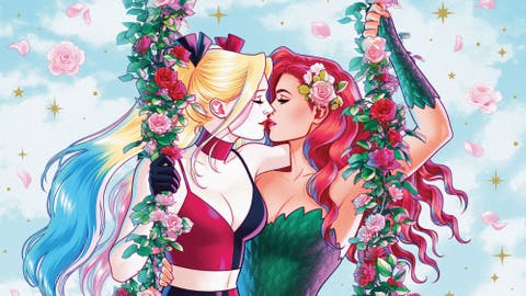 Harley Quinn y Poison Ivy dibujadas por Jen Bartell para el DC Pride 2023