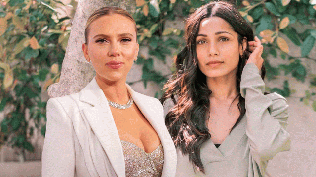 Scarlett Johansson y Frieda Pinto