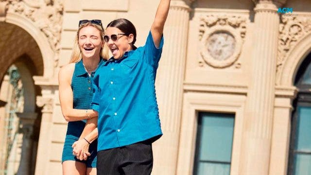 Sam Kerr y Kristin Mewis Celebrando su compromiso