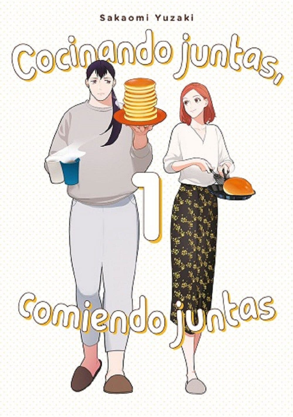Portada del manga "Cocinando juntas, comiendo juntas"