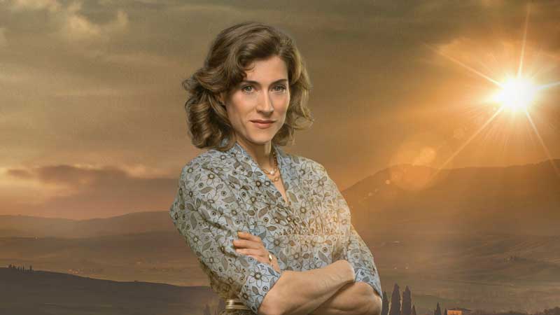 Marta Belmonte interpretando a Marta de la Reina