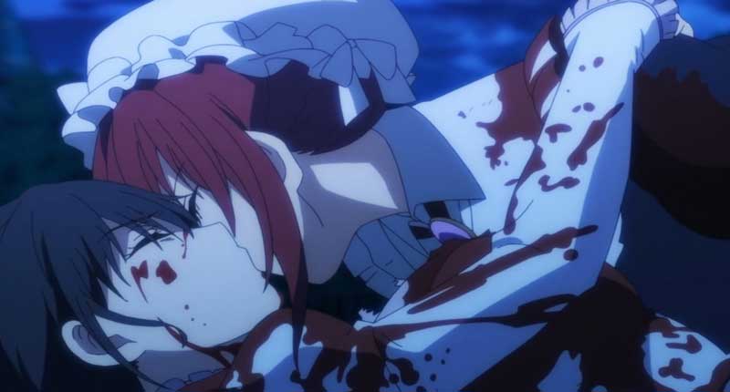 Ilia besando a Lainie