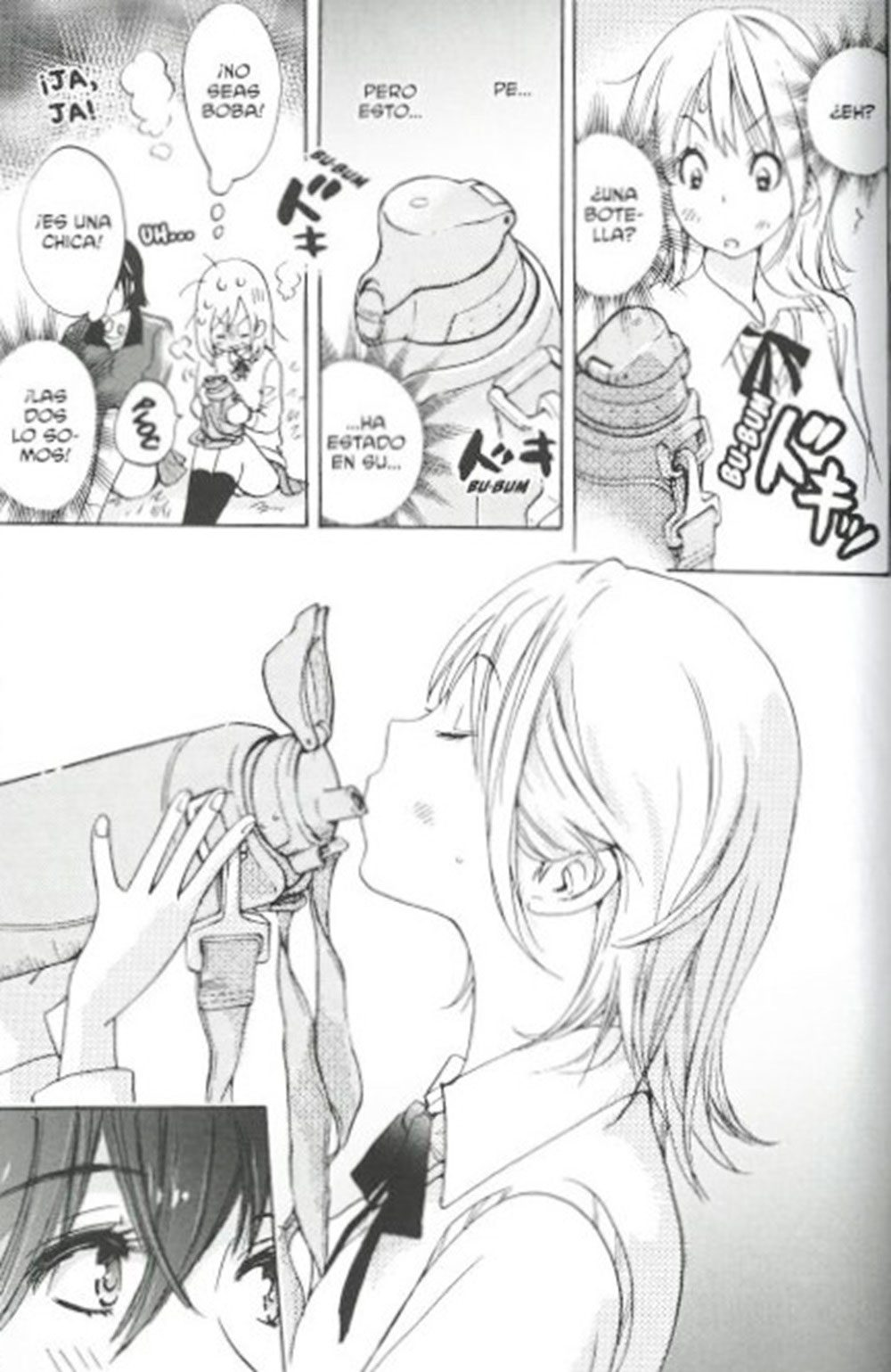 Kase y Yamada comparten botella de agua