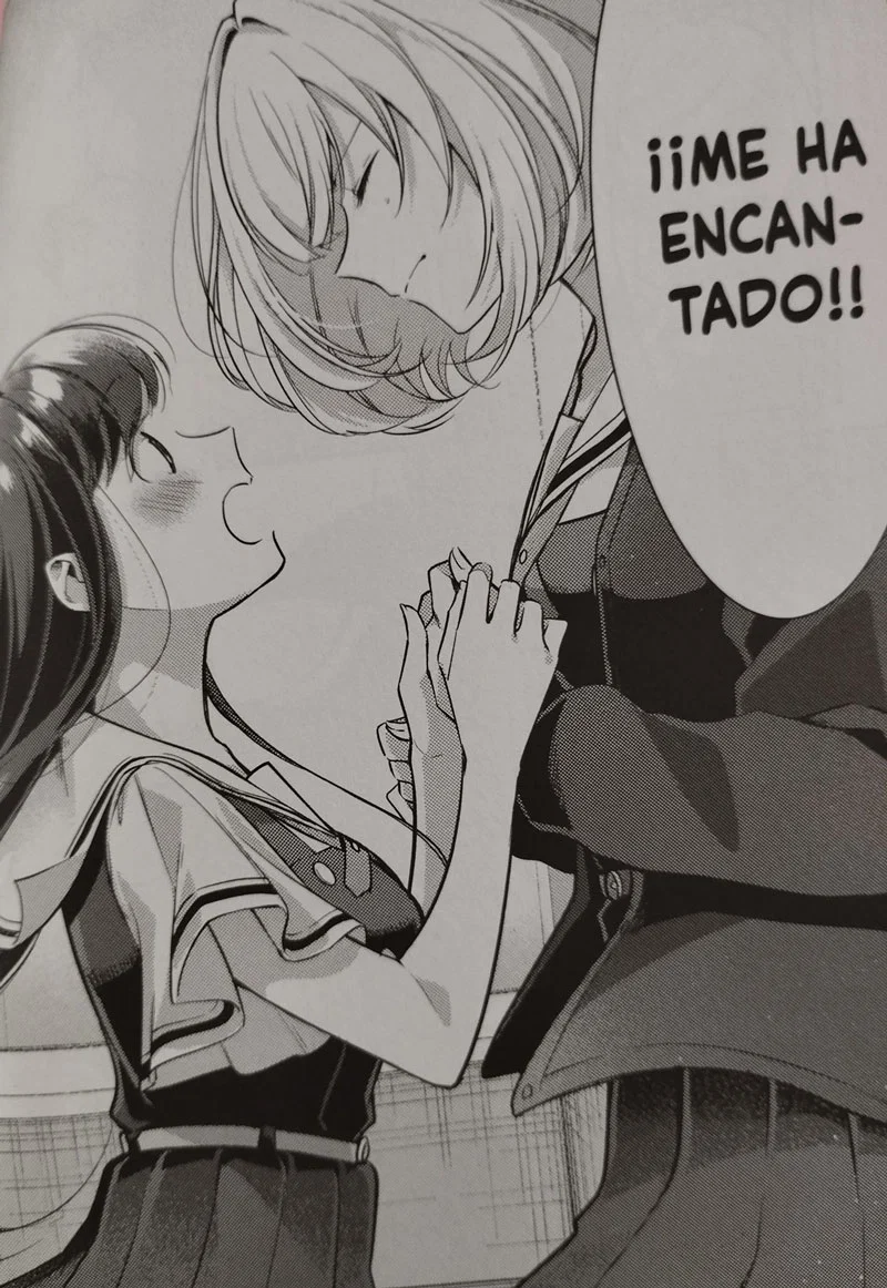 Akari le dice a Hoshikawa que le ha encantado la novela