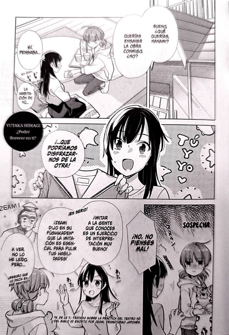 Primera historia sobre Yu y Nanami bajo el título "¿Podré florecer en ti?"