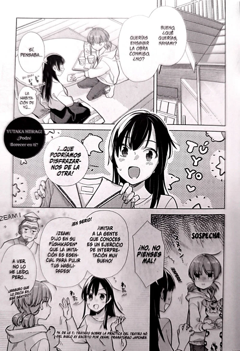 Primera historia sobre Yu y Nanami bajo el título "¿Podré florecer en ti?"
