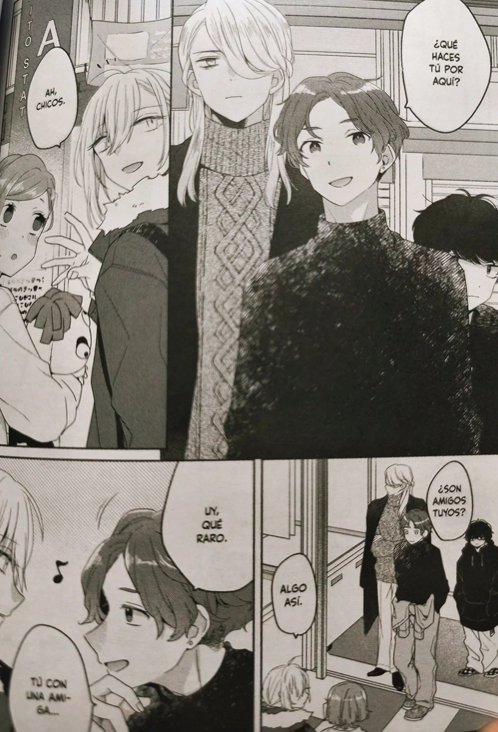 Los amigos de Kanda a punto de contar sin querer que Kanda es una chica frente a Satomi