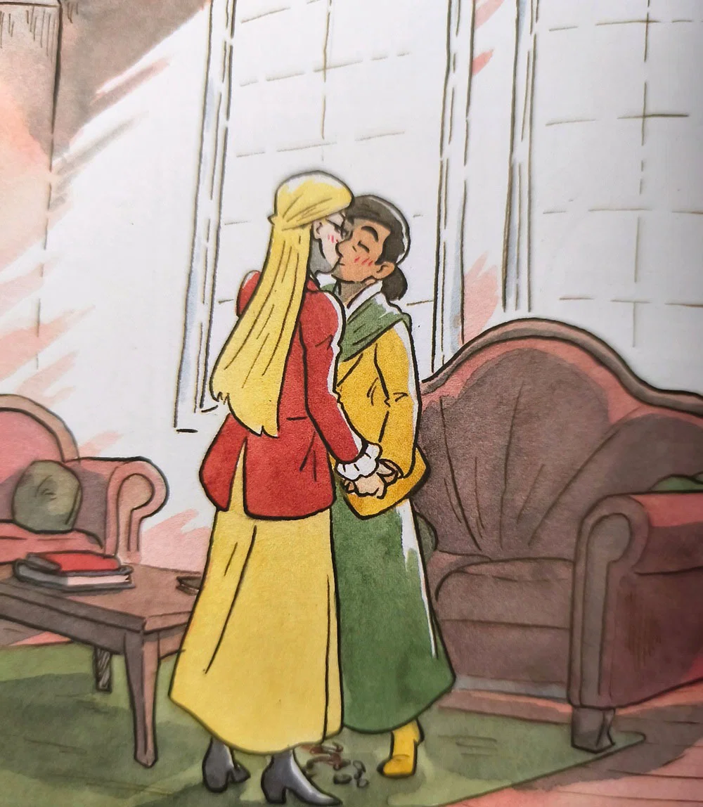 El primer beso entre Agatha y Heather