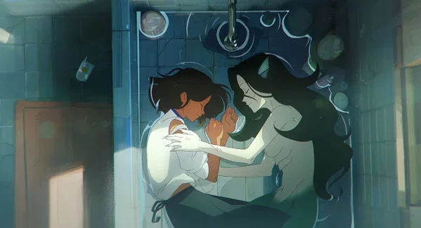 corto animado The Lovers pareja lésbica